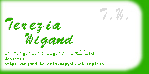 terezia wigand business card